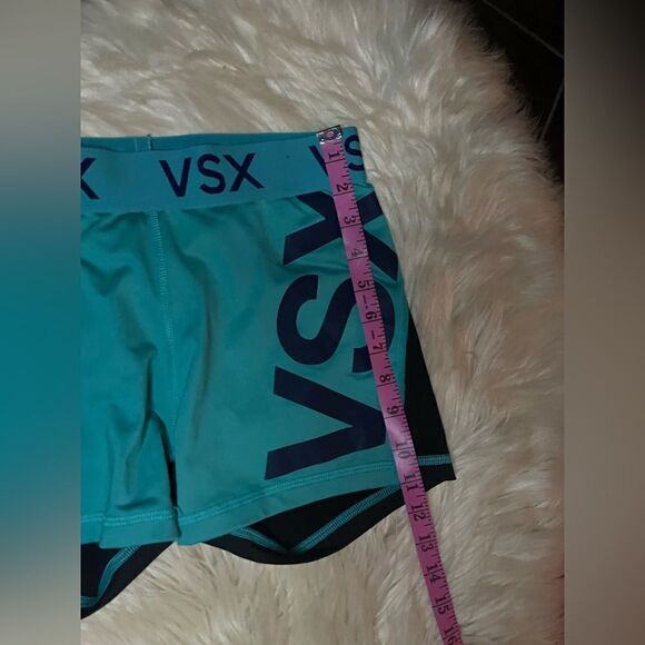 Victoria’s Secret Sport turquoise and navy shorts sz small - Picture 6 of 6